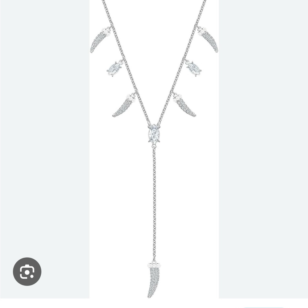 SWAROVSKI Crystal Authentic Polar Bestiary Pendant Necklace rhodium